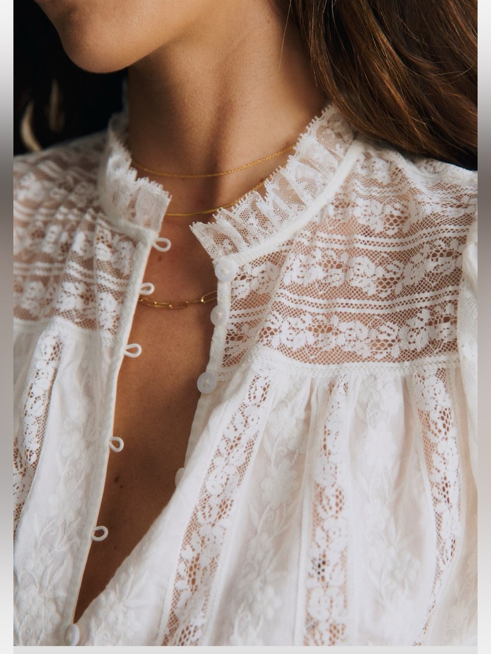 NWT Sezane Shenali Blouse - Size 6 - Picture 7 of 13